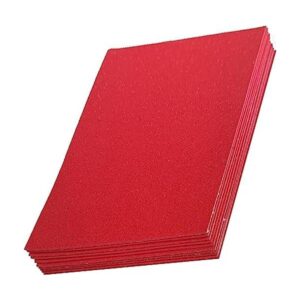Hojas de espuma adhesivas con purpurina roja calcomanías_1