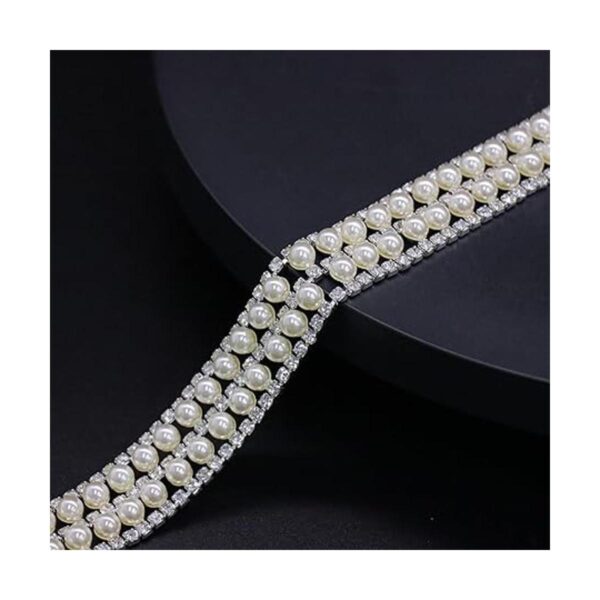 Rytenz Apliques de diamantes de imitación de 1 yarda