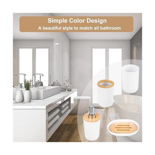 Juego de accesorios de baño juego de 8 piezas de plástico