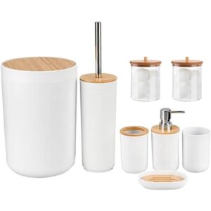 Juego de accesorios de baño juego de 8 piezas de plástico