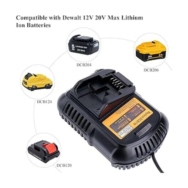 Elefly DCB119 Cargador de coche de repuesto para Dewalt_5
