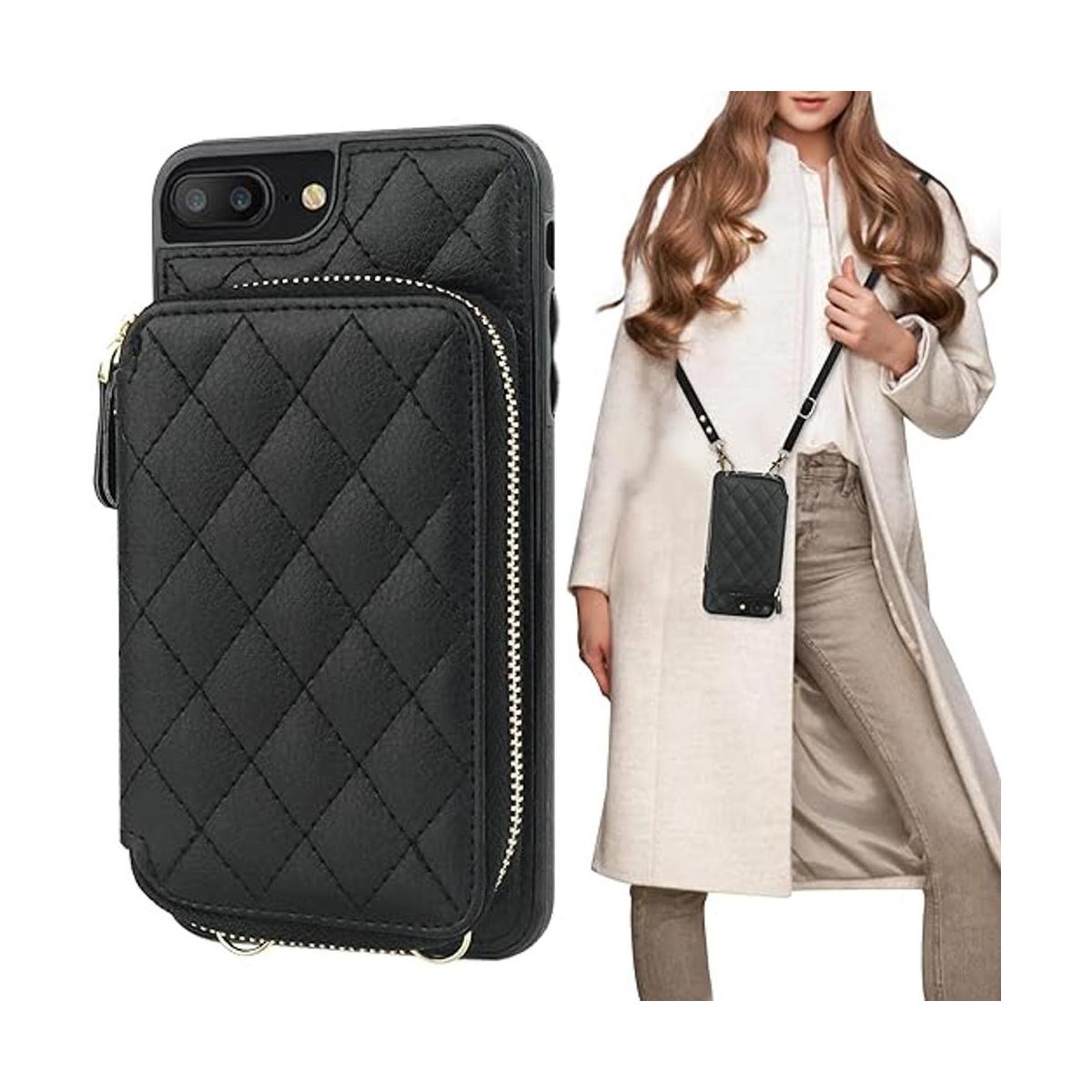Bocasal Funda tipo cartera cruzada para iPhone 78 Plus