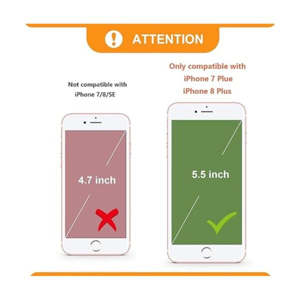 Bocasal Funda tipo cartera cruzada para iPhone 78 Plus_2