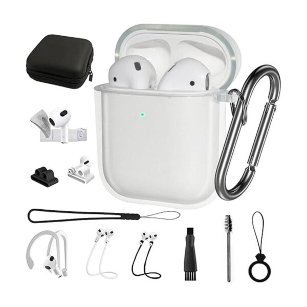 Juego de accesorios de funda transparente para AirPods 13