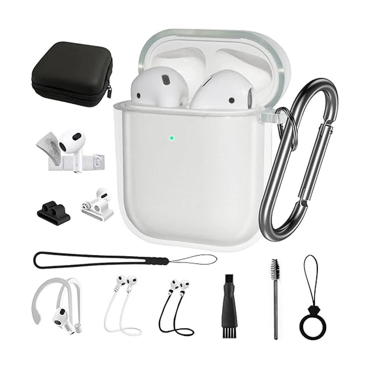 Juego de accesorios de funda transparente para AirPods 13