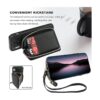 Bocasal Funda tipo cartera cruzada para iPhone Xr con_5