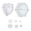 Paquete de 5 moldes de silicona grandes para resina_2