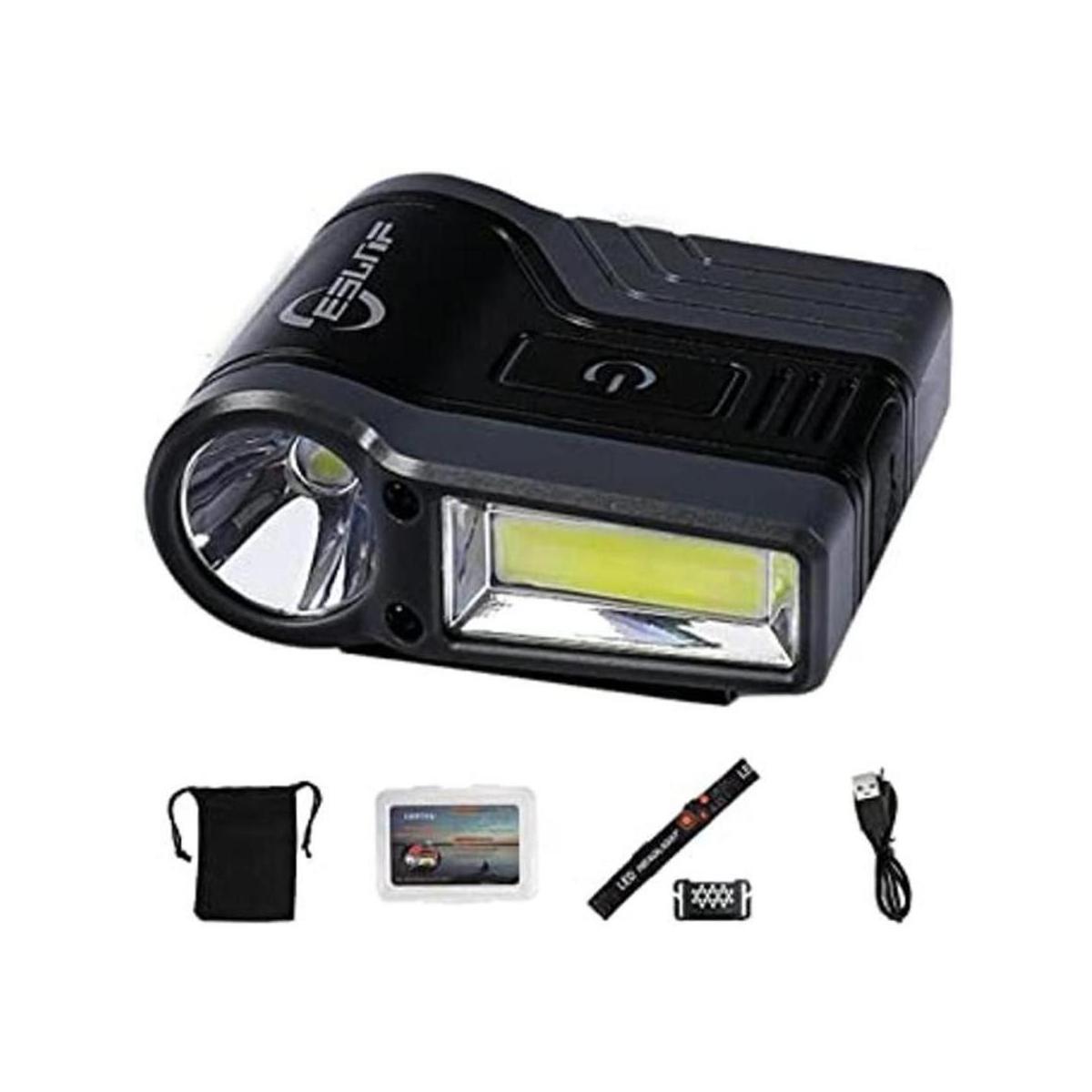 Faro de clip con sensor de movimiento recargable luz de