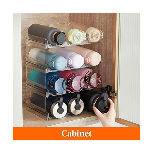 Lifewit Organizador apilable de botellas de agua para_5