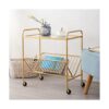 RveLife Mesa auxiliar rectangular de vidrio templado con