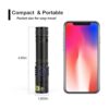 Linterna UV recargable de 365 nm luz ultravioleta_4