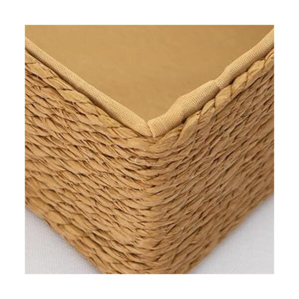 Cesta de almacenamiento de mimbre reciclada cestas de