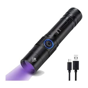 Linterna UV recargable de 365 nm luz ultravioleta_1