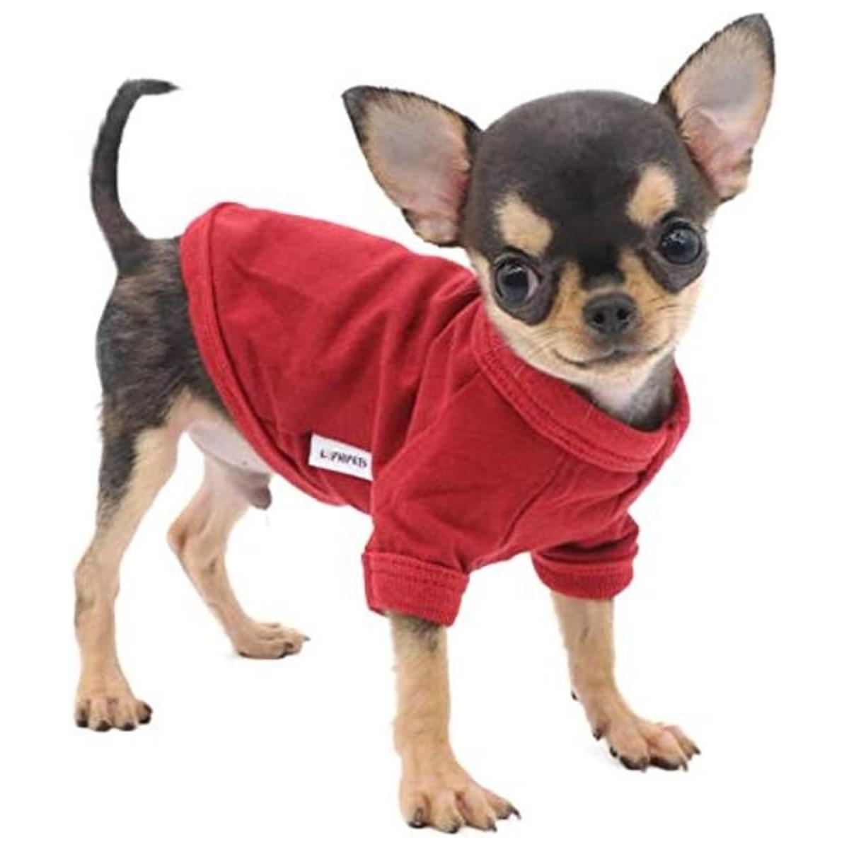 LOPHIPETS Camiseta 100 algodón para perros pequeños