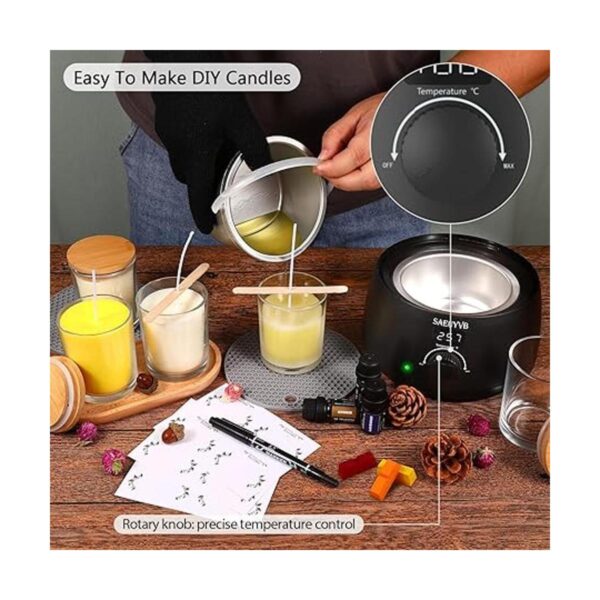 Melter de cera para hacer velas olla de fusión de velas