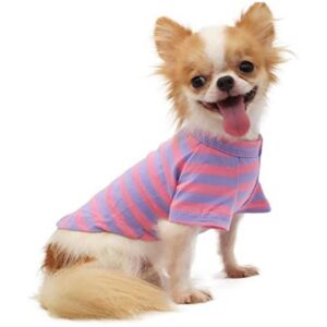 LOPHIPETS Camiseta 100 algodón a rayas para cachorros