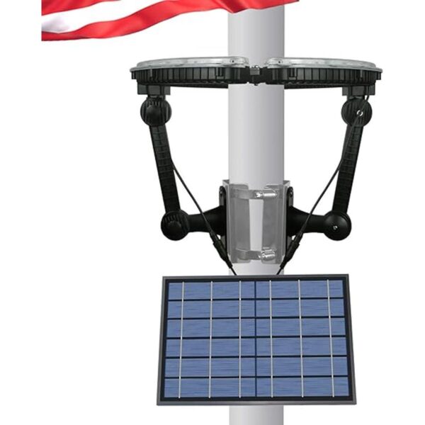 Kayiune Luz solar para mástil de bandera al aire libre del_6