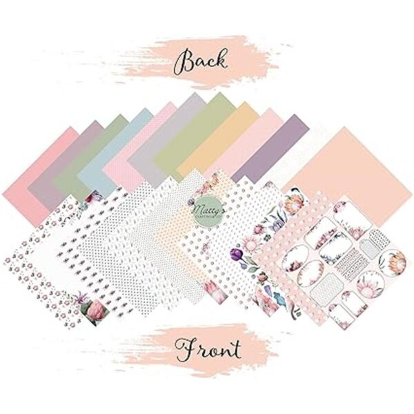 Mattys Crafting Joy Floral Grace Bloc de papel de_3