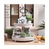 Houmury Set of 8 Farmhouse Tiered Tray Decor with 1_2