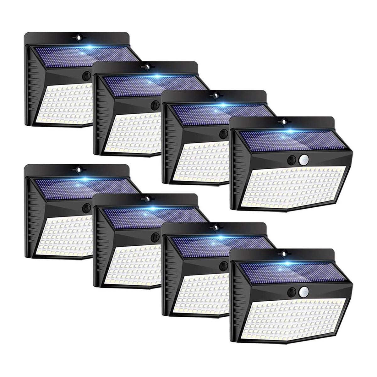 Luces solares para exteriores 138 LED8 paquetes Luces