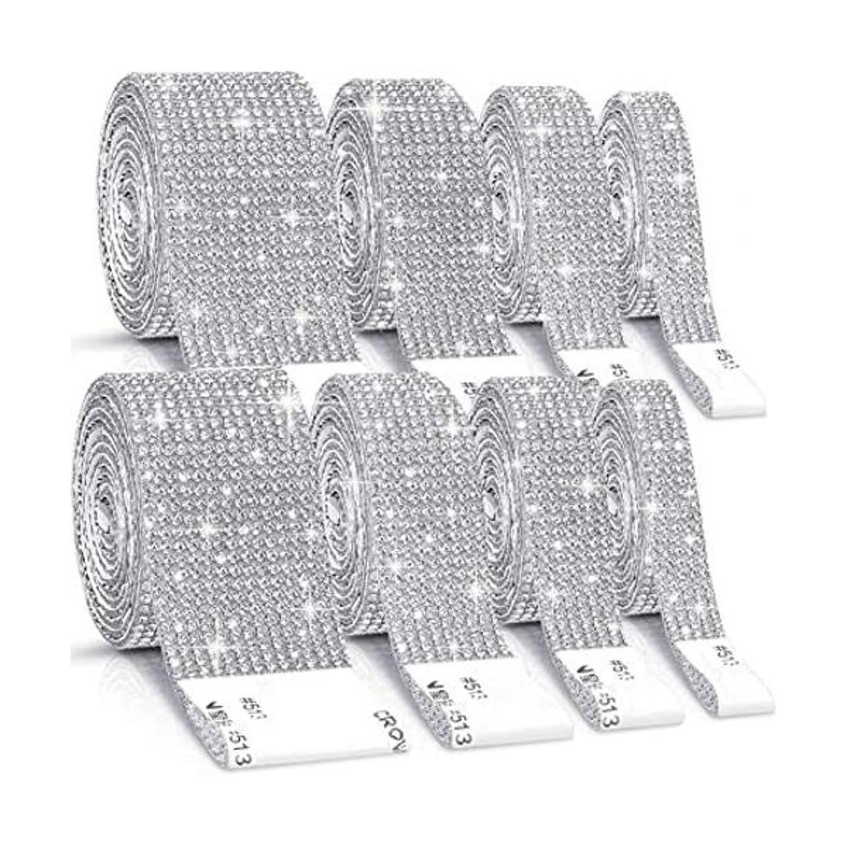 Cludoo 8 rollos de cintas de diamantes de imitación