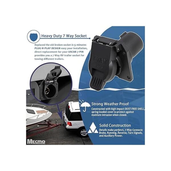 MECMO Enchufe de repuesto resistente de 7 vías para RV_4
