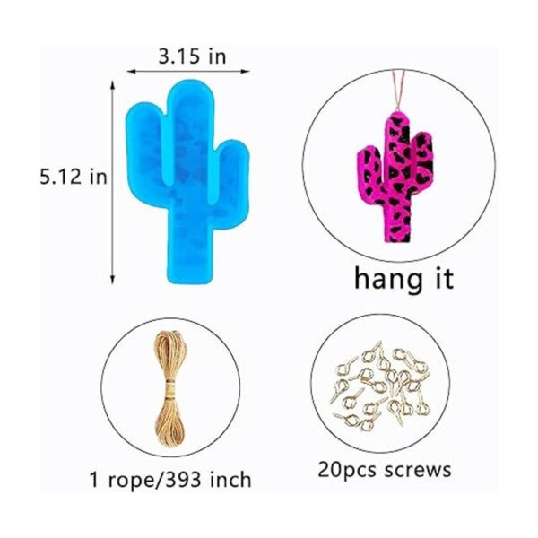 Moldes de cactus para coche Rifanda molde grande con 1_4