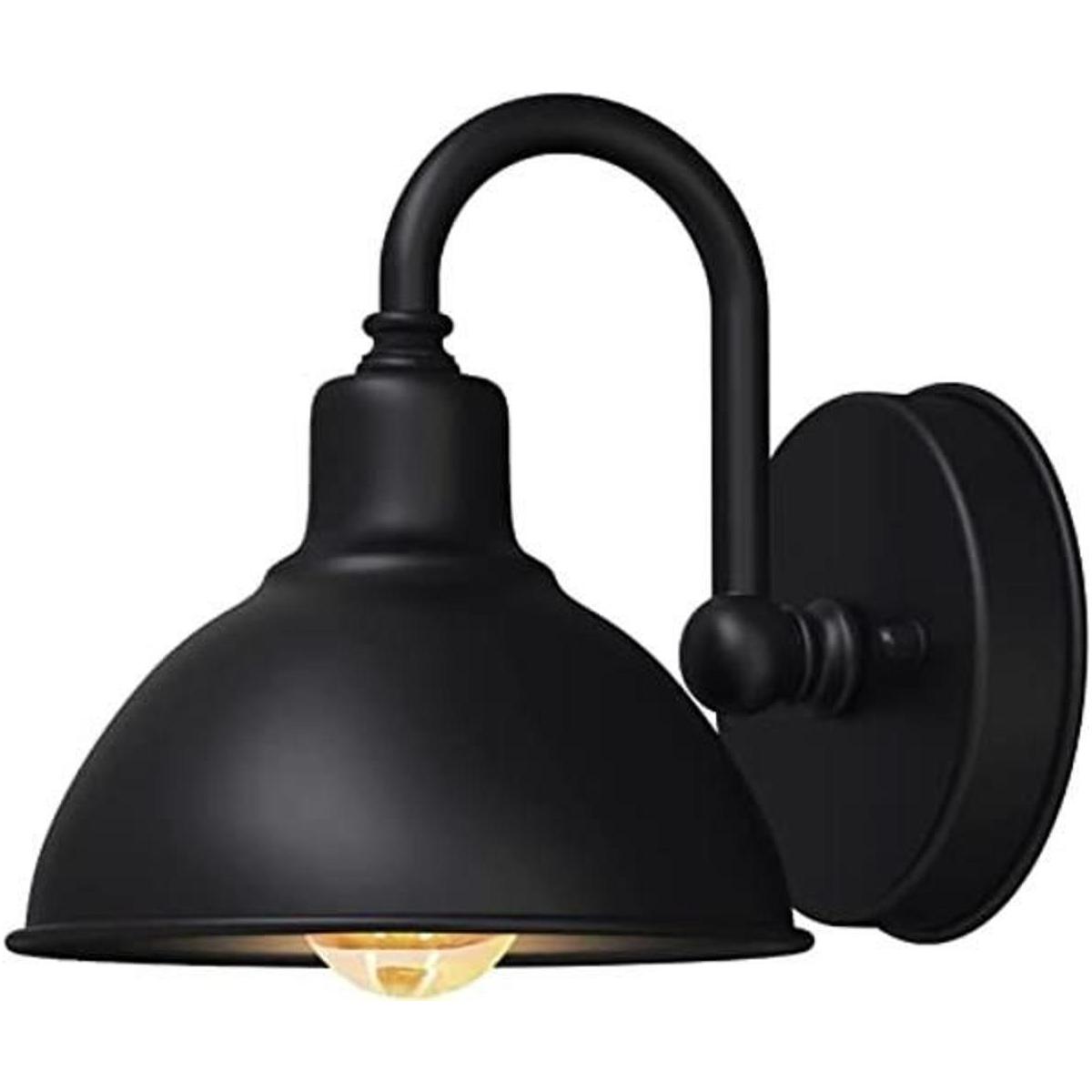 Naurham Luz de cuello de cisne con luz de granero