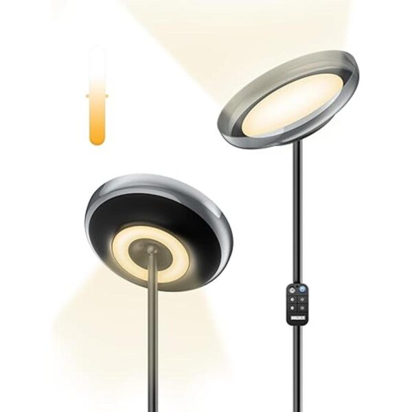 Hiloly Lámpara de pie moderna LED de doble cara para sala_1