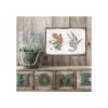 Loopeer 2 letreros de metal vintage con flores de metal