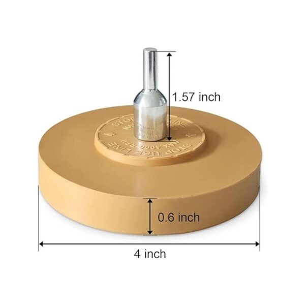 LIZMOF Decal Remover Eraser Wheel 4 Inch Rubber Wheel