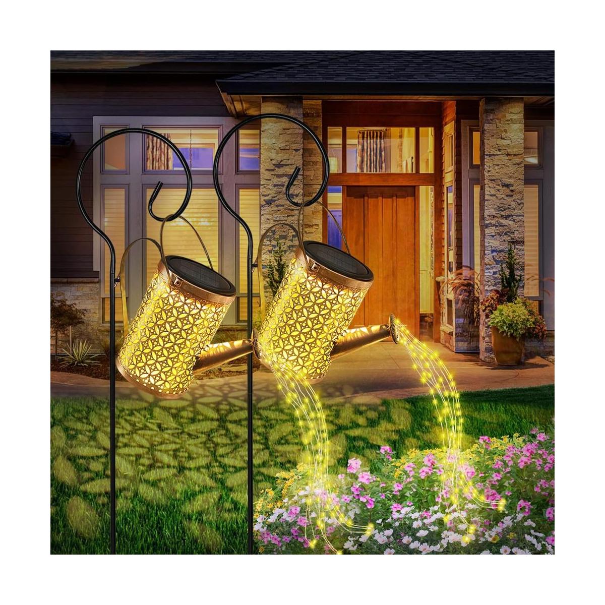 Luces solares para regadera luces de jardín más grandes
