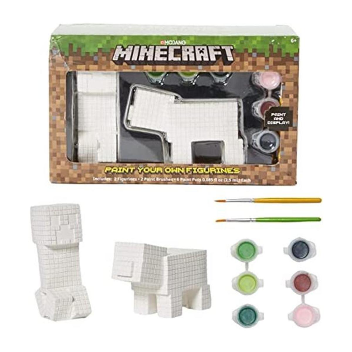 Minecraft Paint Your Own Figurines Arts and Crafts Set