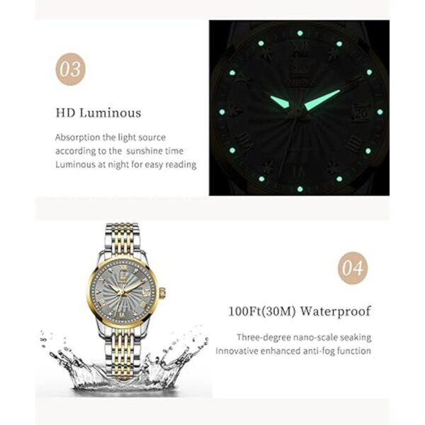 OLEVS Relojes automáticos para mujer reloj de pulsera_3