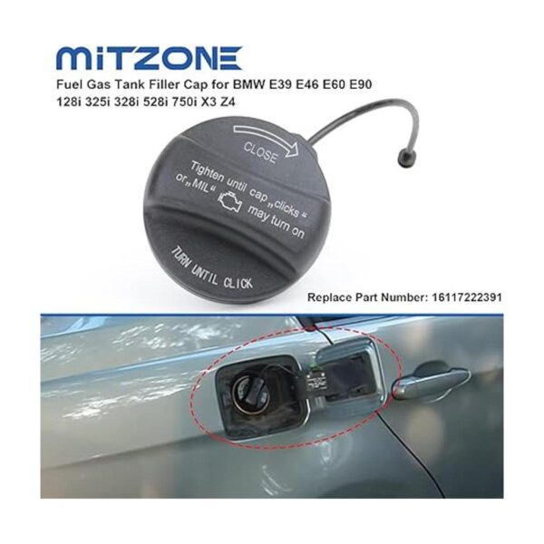 MITZONE Tapa de gasolina para tanque de combustible