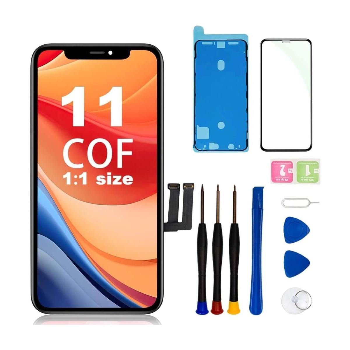 EFAITHFIX Para iPhone 11 Pantalla de repuesto COF de 6.1