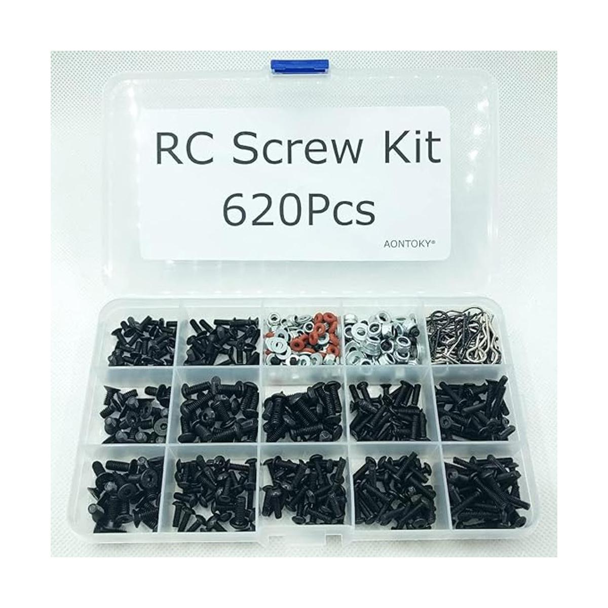 Juego de 620 tornillos RC Surtido de tornillos M3 M4