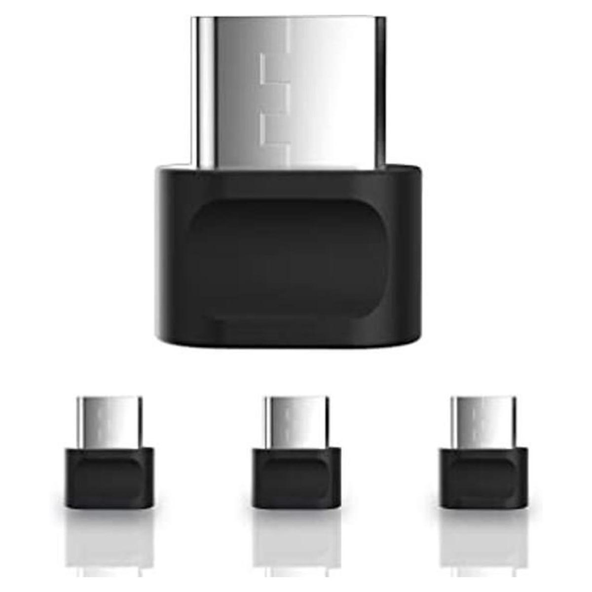 ECHZOVE Paquete de 4 adaptadores USB tipo C estación de