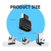 ECHZOVE Paquete de 4 adaptadores USB tipo C estación de_3