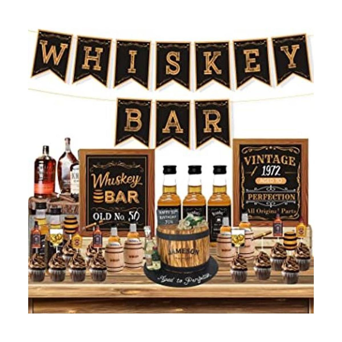 Kit de decoración de barra de whisky letrero de barra de