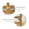 LIMIO Juguetes para pájaros de madera natural accesorios
