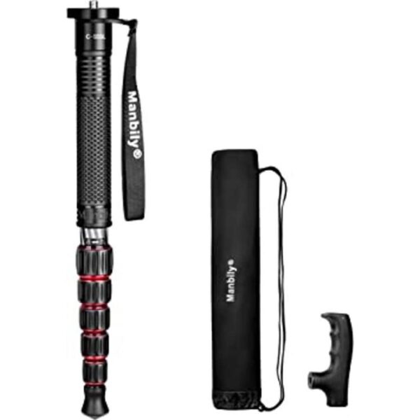 Manbily Monopod de fibra de carbono portátil compacto_1
