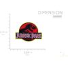 LUXPA Jurassic Park Plancha bordada de alta calidad_2