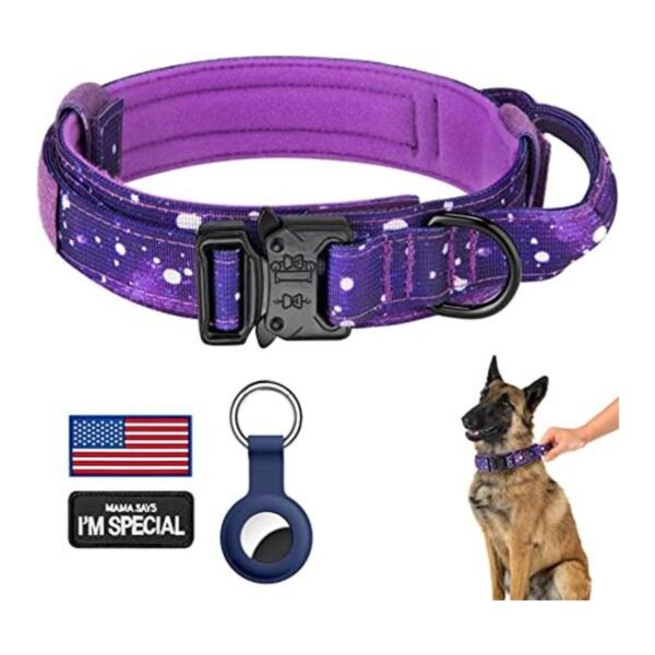 DAGANXI Collar táctico para perro collar de nailon