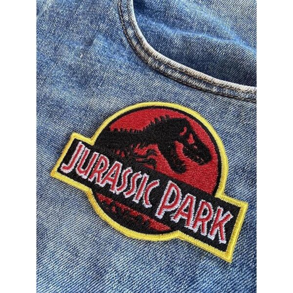 LUXPA Jurassic Park Plancha bordada de alta calidad_3