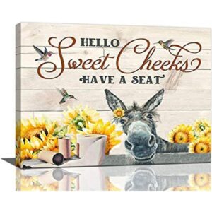 Divertido burro para la pared del baño decoración de baño_1