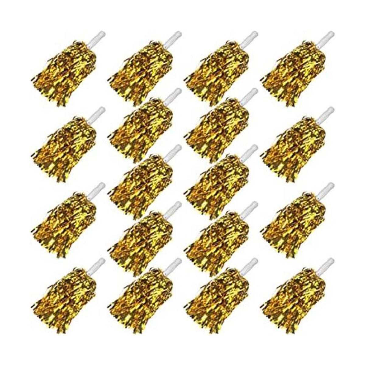 KDPATFAV 18 pompones de animadora de plástico de lámina