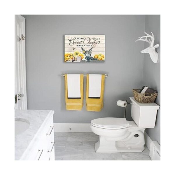 Divertido burro para la pared del baño decoración de baño_2