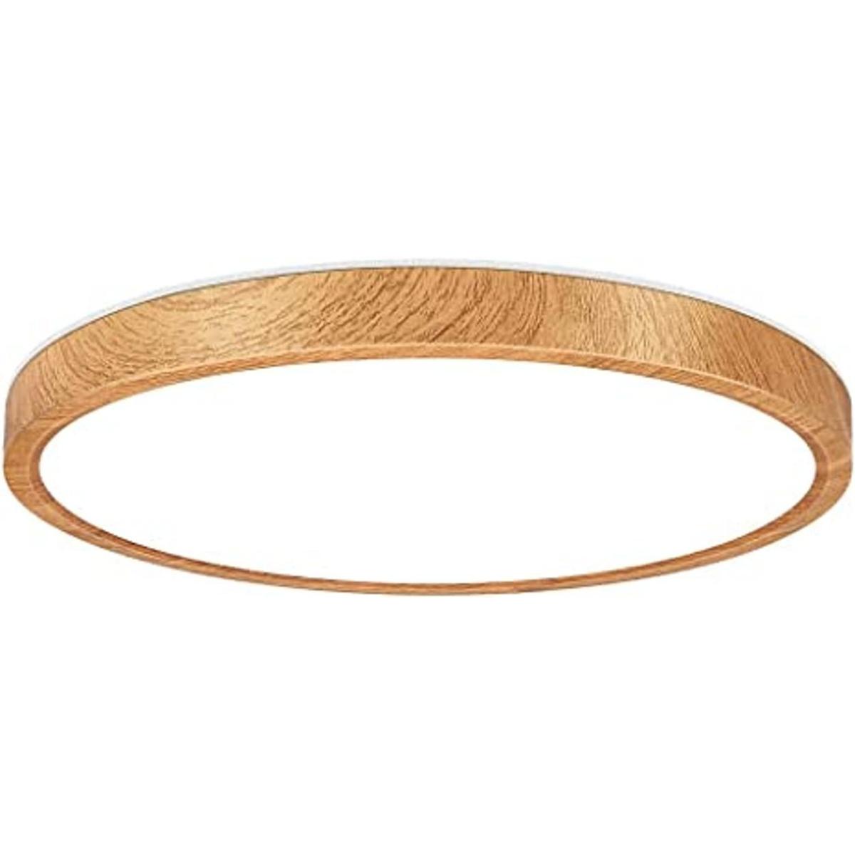 Lámpara de techo LED de grano de madera de 12 pulgadas