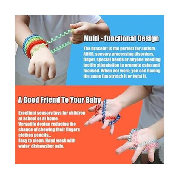 Chew Necklaces Bracelets for Sensory Kids 12 Pack Sensory_6